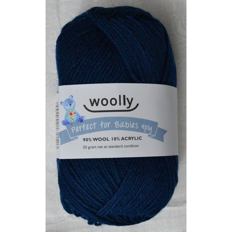 blue knitting wool