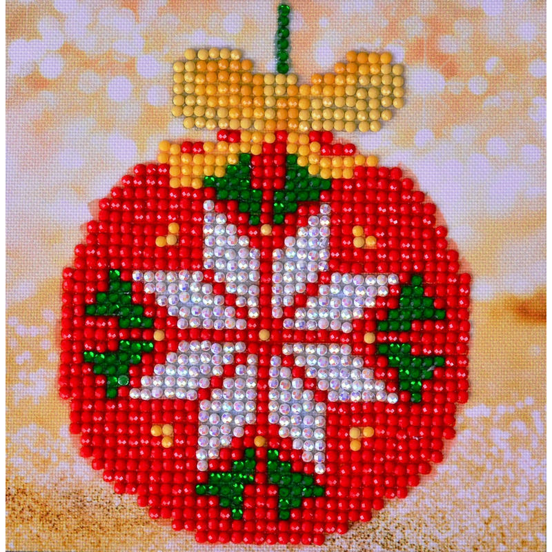 Diamond Dotz Embroidery Facet Art Kit, Beginner Red Bauble