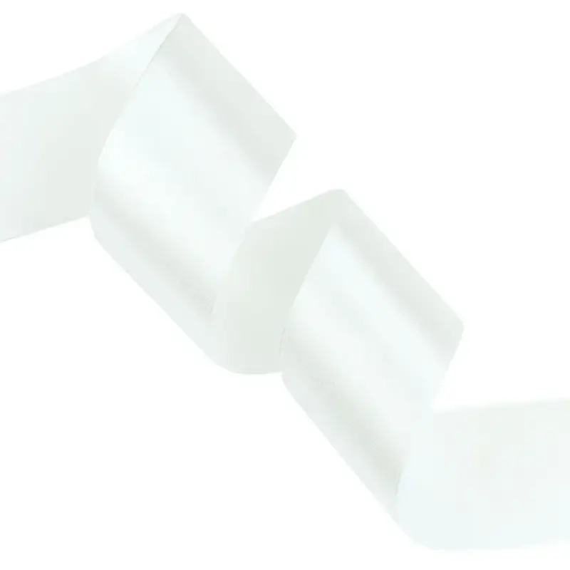 WEDDING WHITE (OFF WHITE) 50mm Single Sided Satin Ribbon