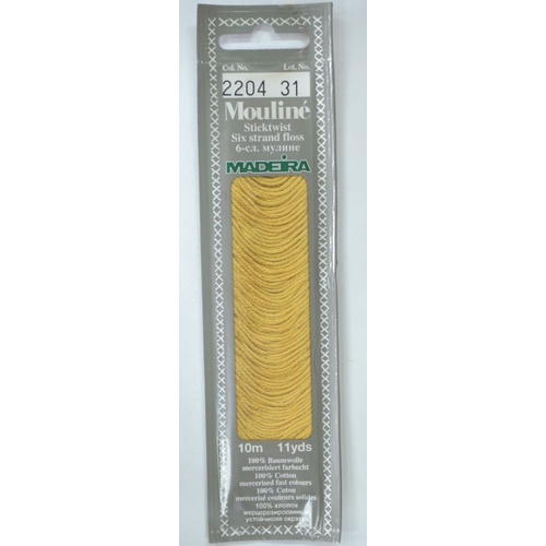 MADEIRA Mouline Colour 2204 Stranded Cotton Embroidery Floss 10m