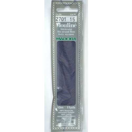 MADEIRA Mouline Colour 2701 Stranded Cotton Embroidery Floss 10m