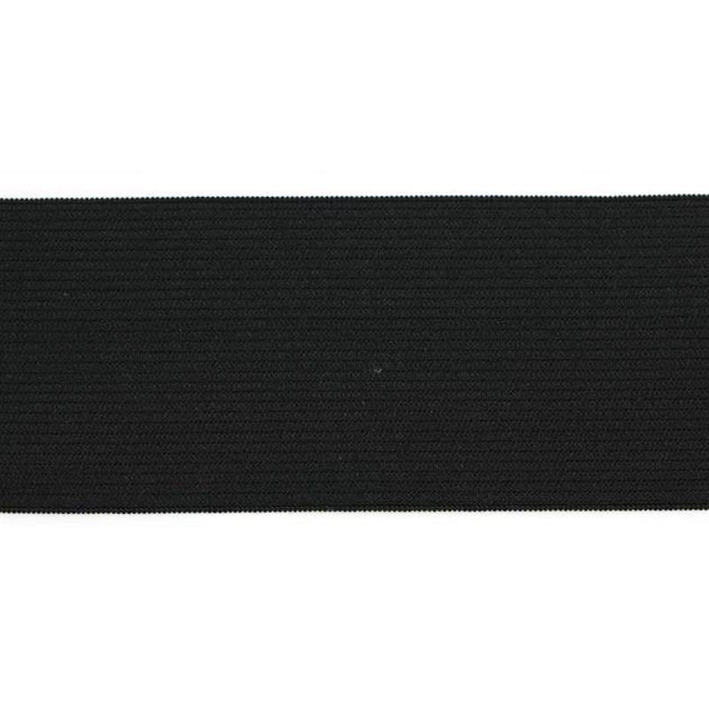 BLACK 20mm Double Knitted Elastic, 1 Metre Pre-Cut