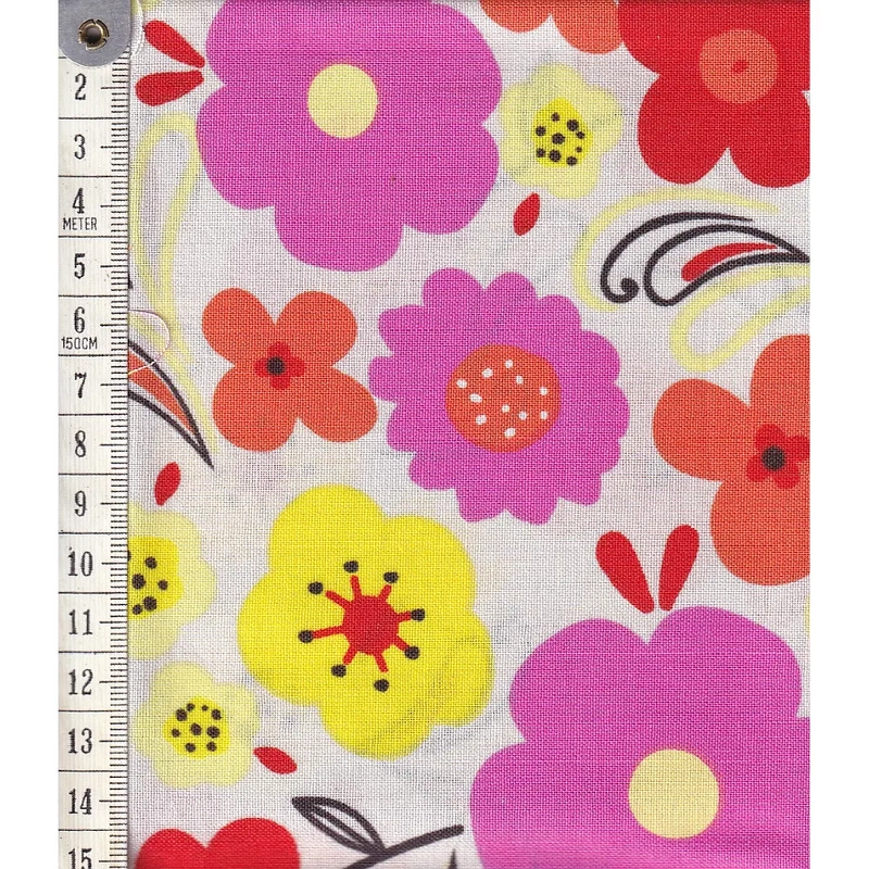 Fat Quarter 0010, Approx 50 x 52cm, Cotton Print Fabric as per Image