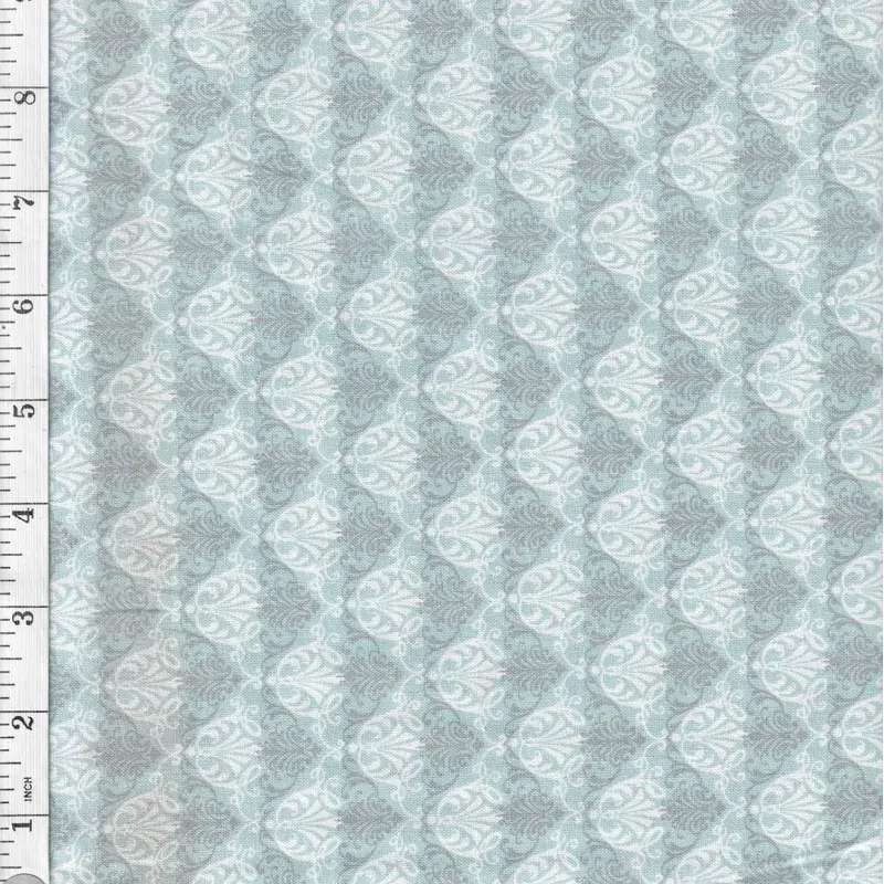 TURQUOISE Giotto Cotton Fabric 110cm wide