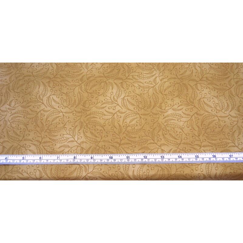 Gumnut Cotton Fabric, SILKWOOD BEIGE, 110cm Wide, 160cm REMNANT