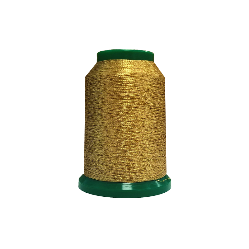 Amann Isamet 0500 Metallic Bright Gold Metallic Thread, 1000m Cone