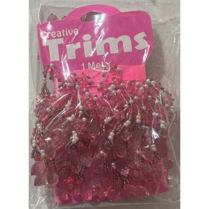 Creative Trims DUSTY PINK Elongated Drop, 1 Metre Pack (Final Stock)