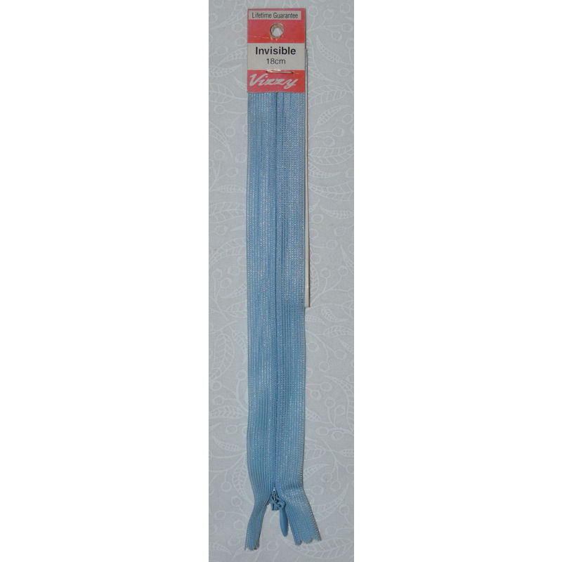 Vizzy Invisible Zip 18cm, Colour 75 LIGHT BLUE