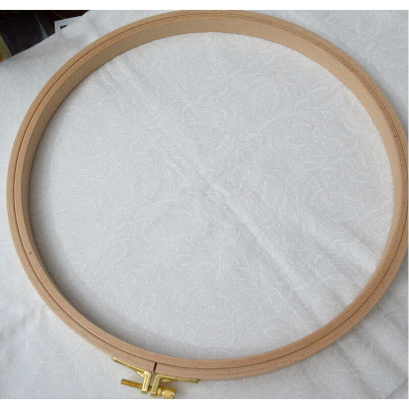 Nurge Embroidery Hoop, Wooden Screwed 16mm, Beechwood 10"/250mm