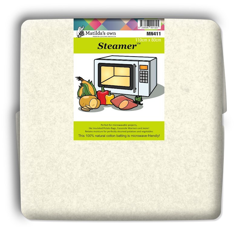 Matildas Own Steamer 80cm x 110cm Precut 100% Cotton Batting 