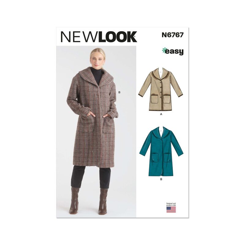 New Look Sewing Pattern N6767 Misses’ Coats