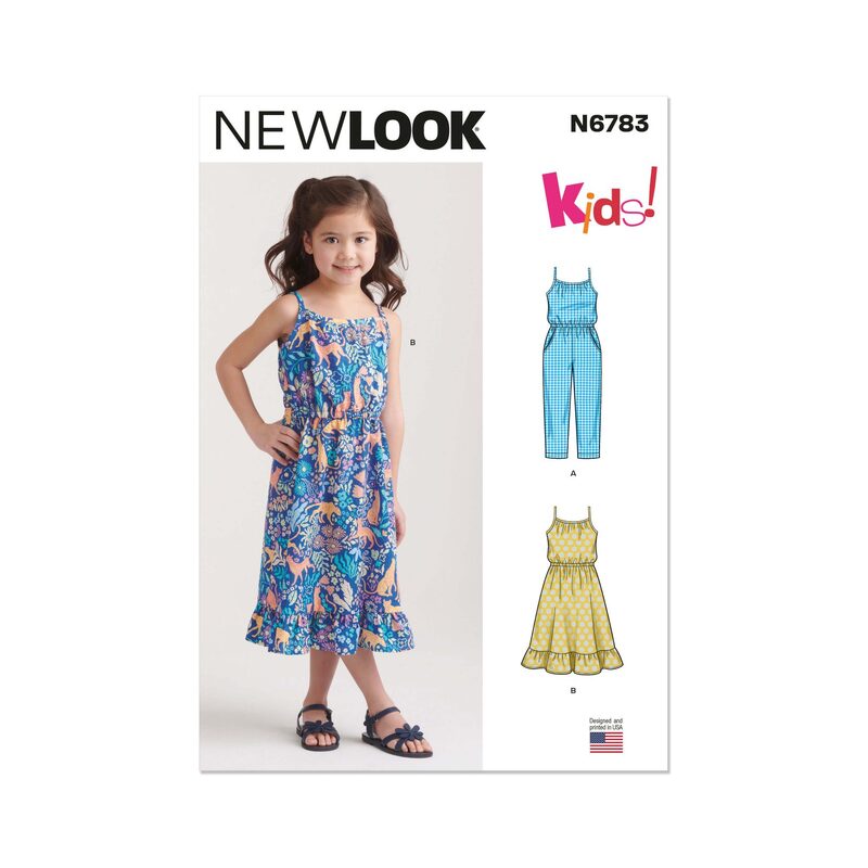 New Look Sewing Pattern N6783 Children’s Jumpsuit and Sundress