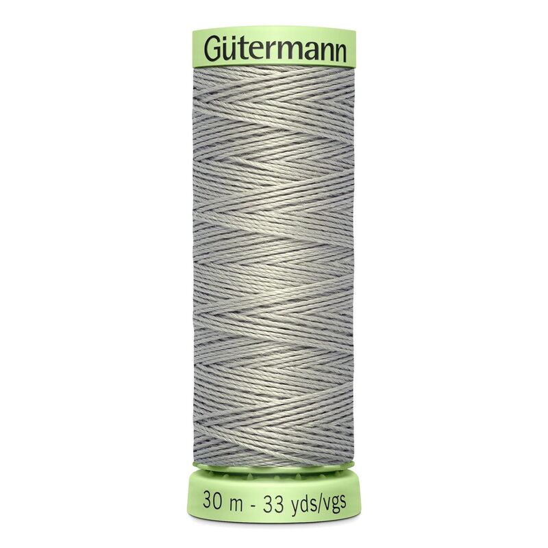 Gutermann Top Stitch Thread #261 GREY 30m Spool High Lustre, Bold Sewing