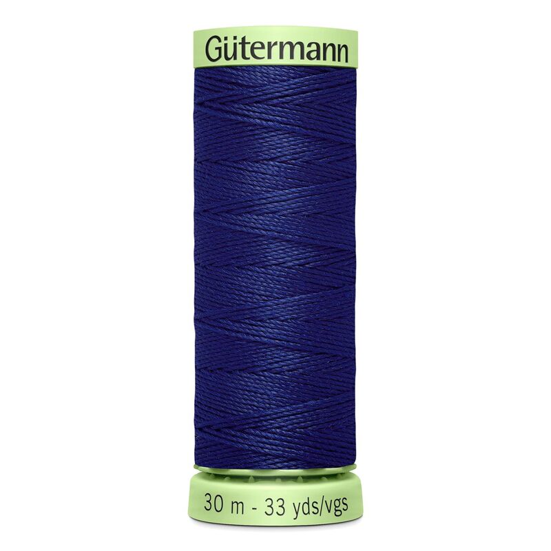 Gutermann Top Stitch Thread #309 FRENCH NAVY BLUE 30m Spool High Lustre, Bold Sewing