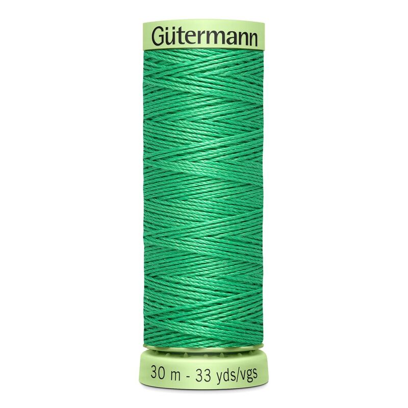 Gutermann Top Stitch Thread #401 NILE GREEN 30m Spool High Lustre, Bold Sewing