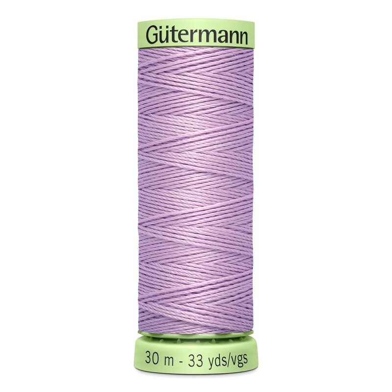 Gutermann Top Stitch Thread #441 DARK LILAC 30m Spool High Lustre, Bold Sewing