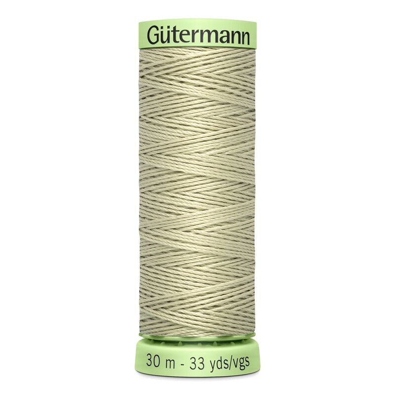 Gutermann Top Stitch Thread #503 GRASSLAND BEIGE 30m Spool High Lustre, Bold Sewing