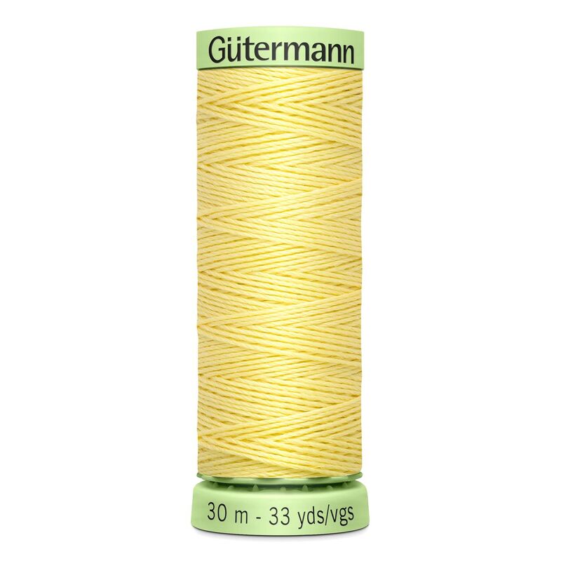 Gutermann Top Stitch Thread #578 LIGHT YELLOW 30m Spool High Lustre, Bold Sewing