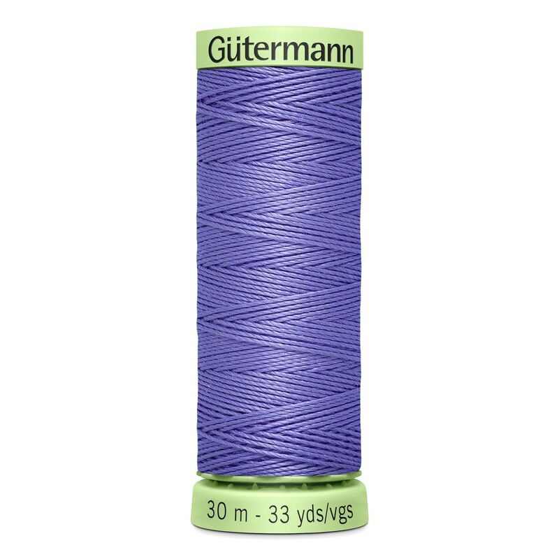 Gutermann Top Stitch Thread #631 MEDIUM LILAC 30m Spool High Lustre, Bold Sewing