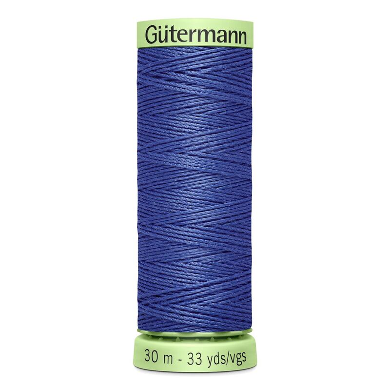 Gutermann Top Stitch Thread #759 VIOLET BLUE 30m Spool High Lustre, Bold Sewing