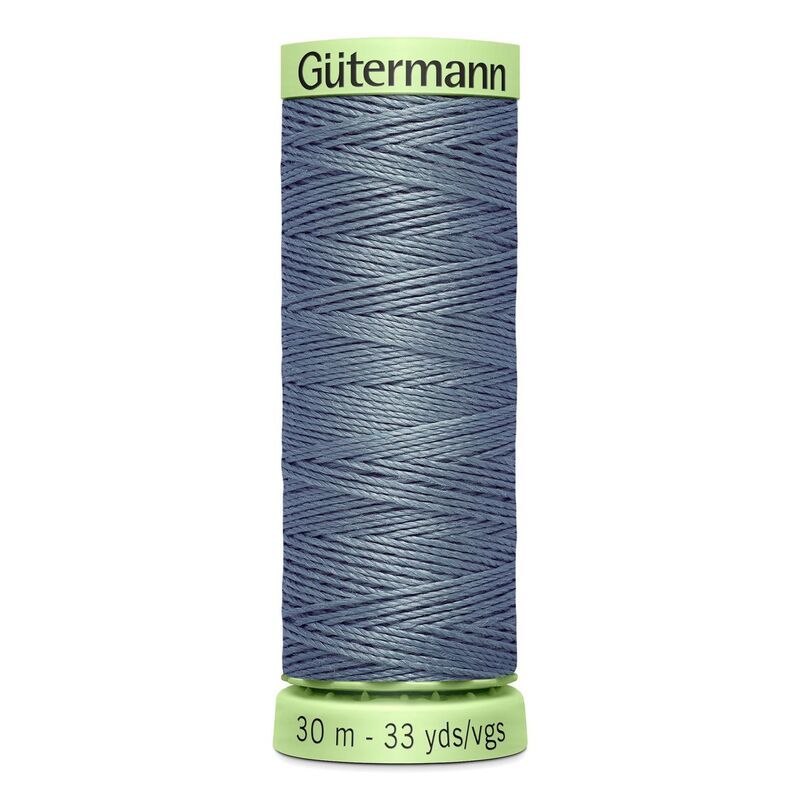 Gutermann Top Stitch Thread #788 GREY 30m Spool High Lustre, Bold Sewing