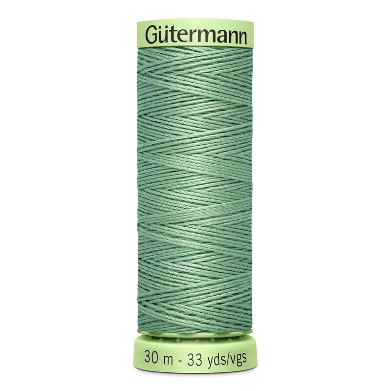 Gutermann Top Stitch Thread #913 SEA GREEN 30m Spool High Lustre, Bold Sewing