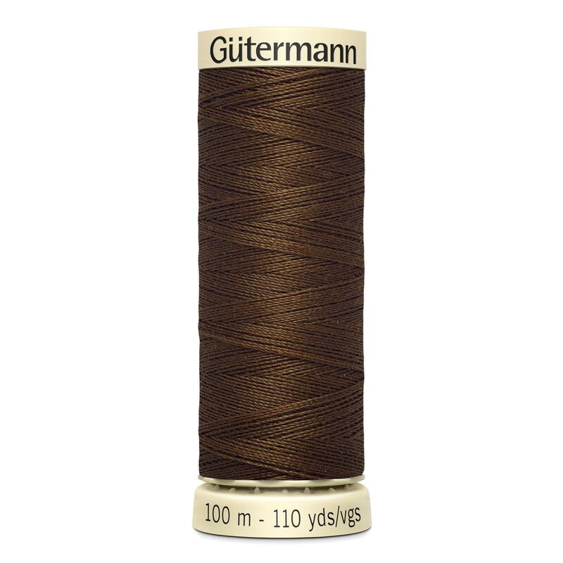 Gutermann Sew-all Thread 100m #280 BROWN, 100% Polyester