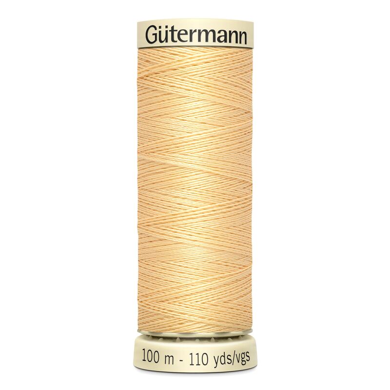 Gutermann Sew-all Thread 100m #3 LIGHT BUTTERCUP, 100% Polyester