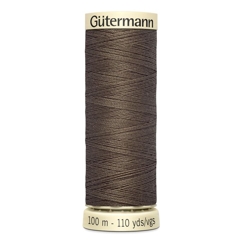 Gutermann Sew-all Thread 100m #467 MID BROWN, 100% Polyester