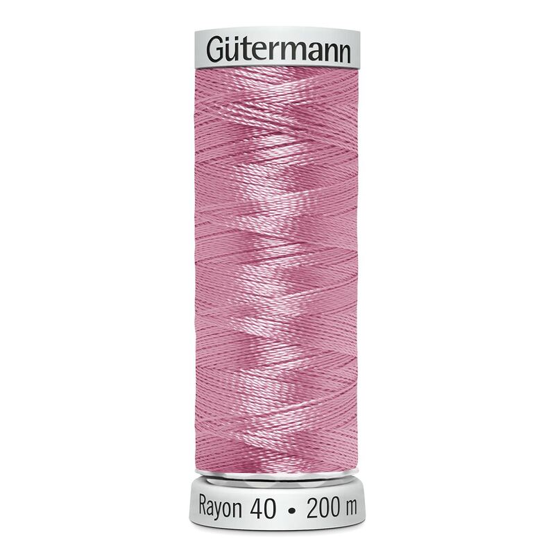 Gutermann Rayon 40 #1121 PINK, 200m Machine Embroidery Thread