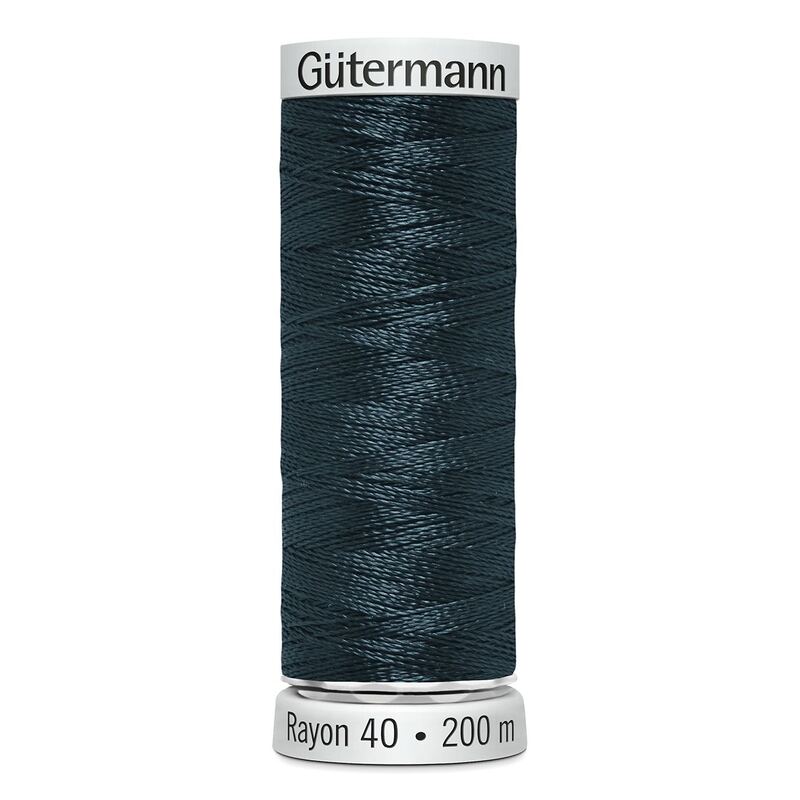 Gutermann Rayon 40 #1171 WEATHERED BLUE, 200m Machine Embroidery Thread