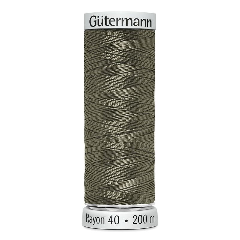 Gutermann Rayon 40 #1211 LIGHT KHAKI, 200m Machine Embroidery Thread