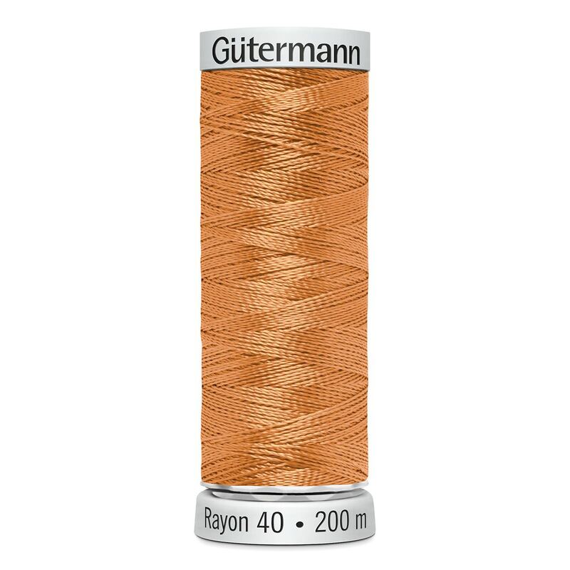 Gutermann Rayon 40 #1239 APRICOT, 200m Machine Embroidery Thread