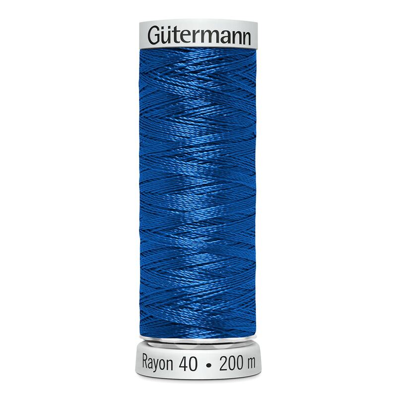 Gutermann Rayon 40 #1253 DARK SAPPHIRE, 200m Machine Embroidery Thread