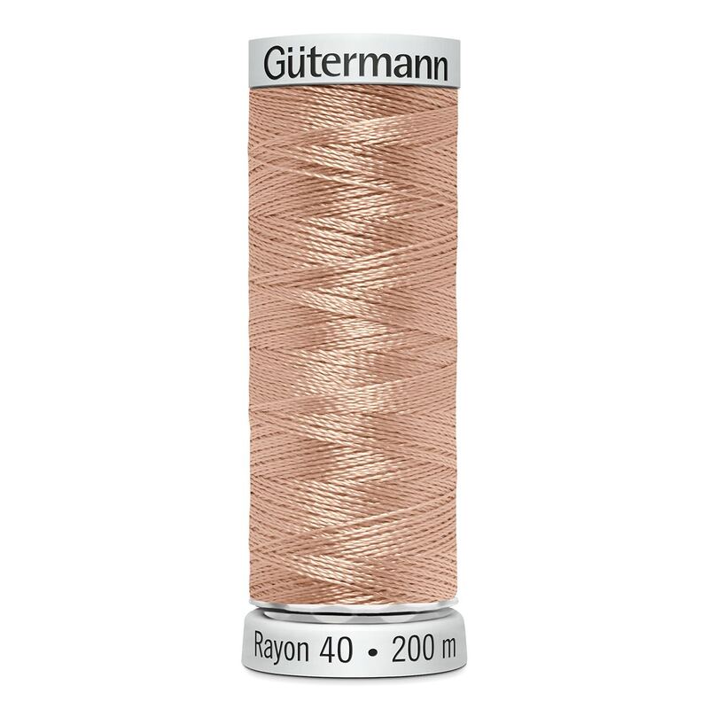 Gutermann Rayon 40 #1258 CORAL REED, 200m Machine Embroidery Thread