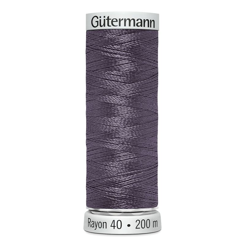 Gutermann Rayon 40 #1298 DARK PLUM, 200m Machine Embroidery Thread