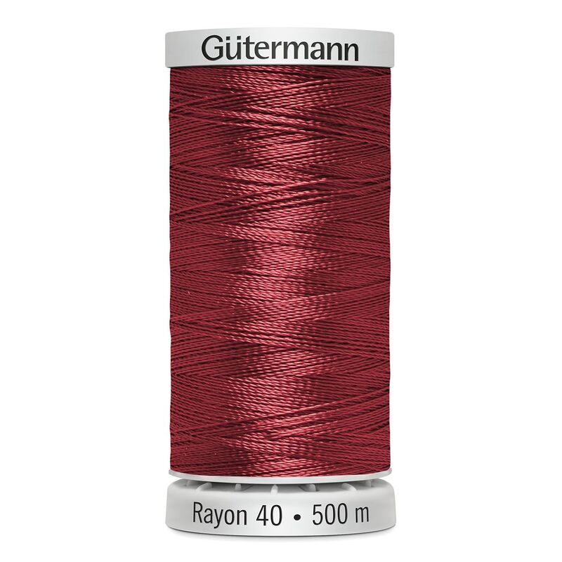 Gutermann Rayon 40 #1034 BURGUNDY, 500m Machine Embroidery Thread