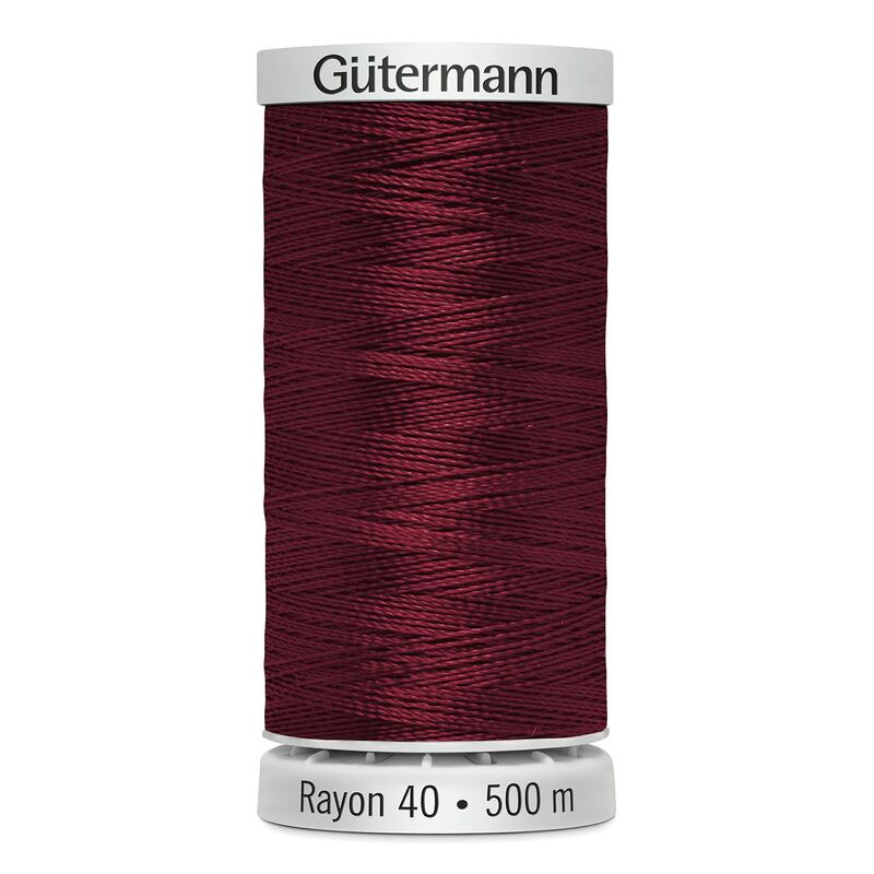 Gutermann Rayon 40 #1035 DARK BURGUNDY, 500m Machine Embroidery Thread