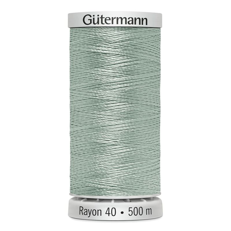 Gutermann Rayon 40 #1077 JADE TINT, 500m Machine Embroidery Thread