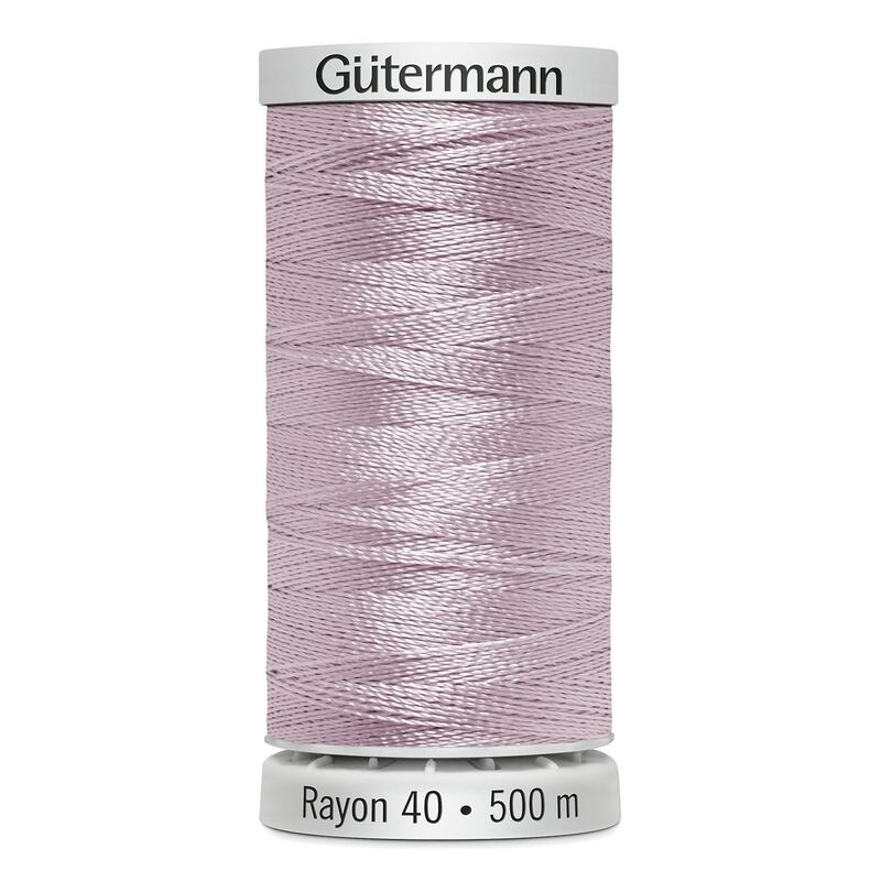 Gutermann Rayon 40 #1111 PASTEL ORCHID, 500m Machine Embroidery Thread