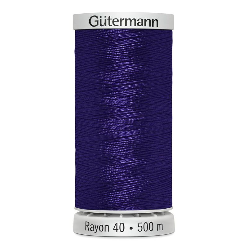 Gutermann Rayon 40 #1112 ROYAL PURPLE, 500m Machine Embroidery Thread