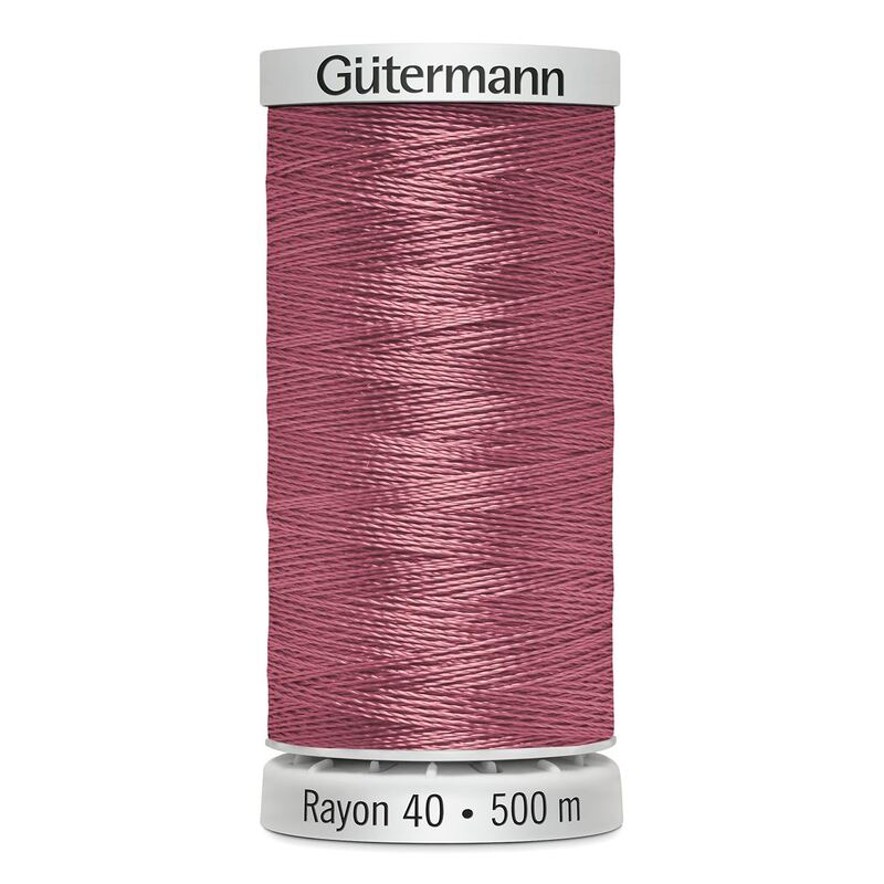 Gutermann Rayon 40 #1119 DARK MAUVE, 500m Machine Embroidery Thread