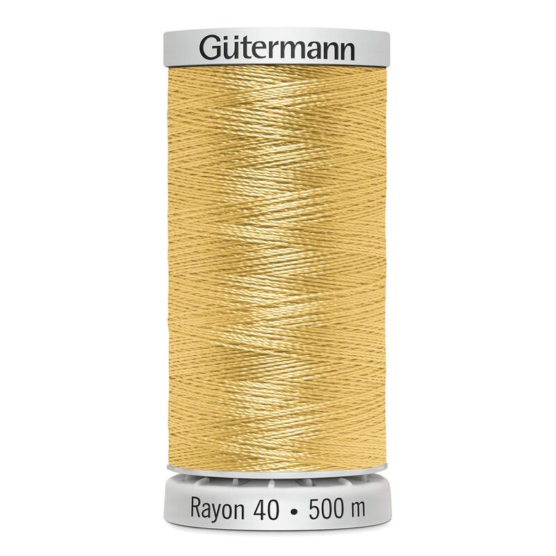 Gutermann Rayon 40 #1135 PASTEL YELLOW, 500m Machine Embroidery Thread