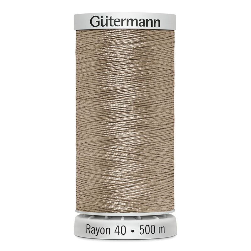 Gutermann Rayon 40 #1149 DEEP ECRU, 500m Machine Embroidery Thread