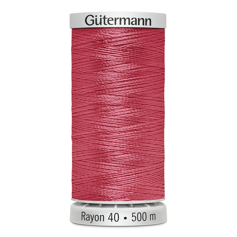 Gutermann Rayon 40 #1154 CORAL, 500m Machine Embroidery Thread