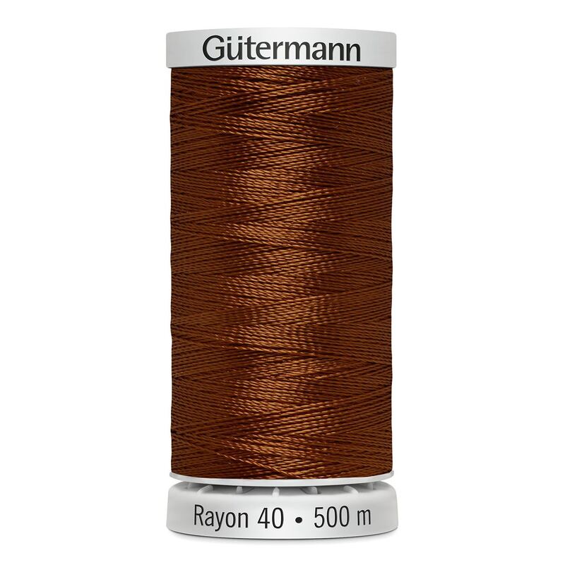 Gutermann Rayon 40 #1158 DARK MAPLE, 500m Machine Embroidery Thread