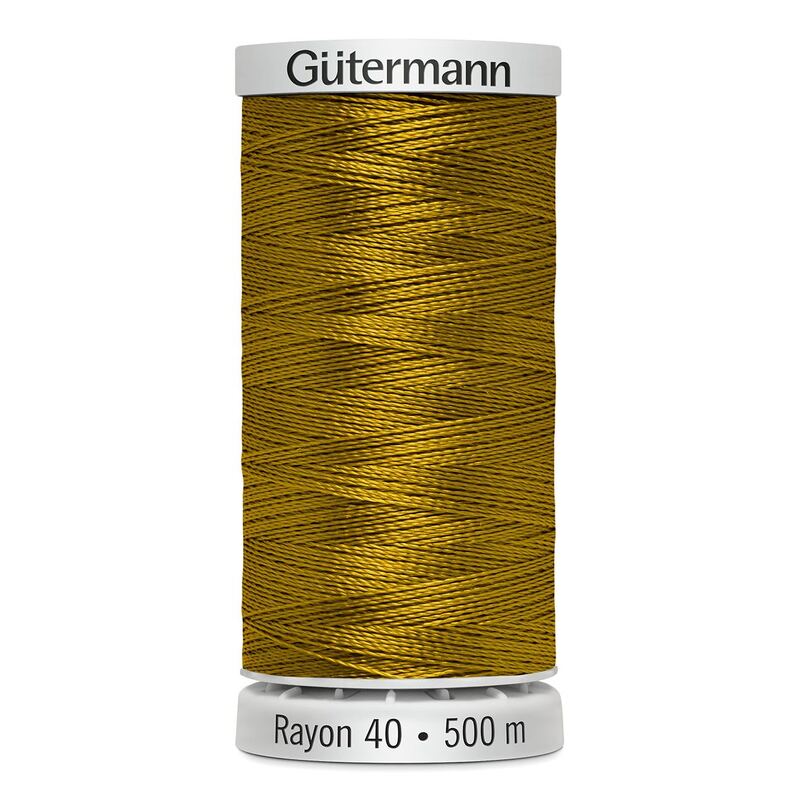 Gutermann Rayon 40 #1159 TEMPLE GOLD, 500m Machine Embroidery Thread