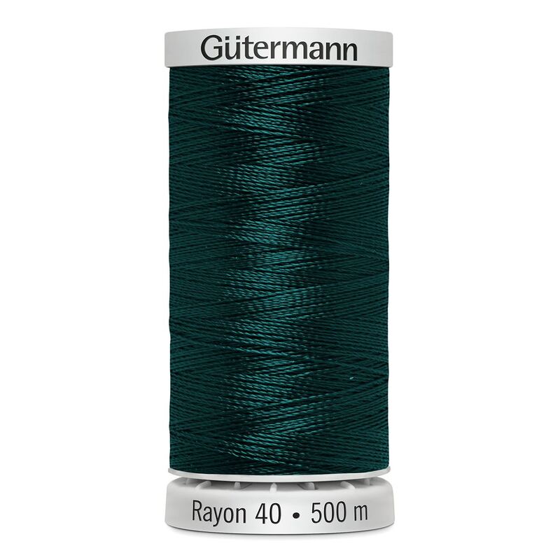 Gutermann Rayon 40 #1162 DEEP TEAL, 500m Machine Embroidery Thread