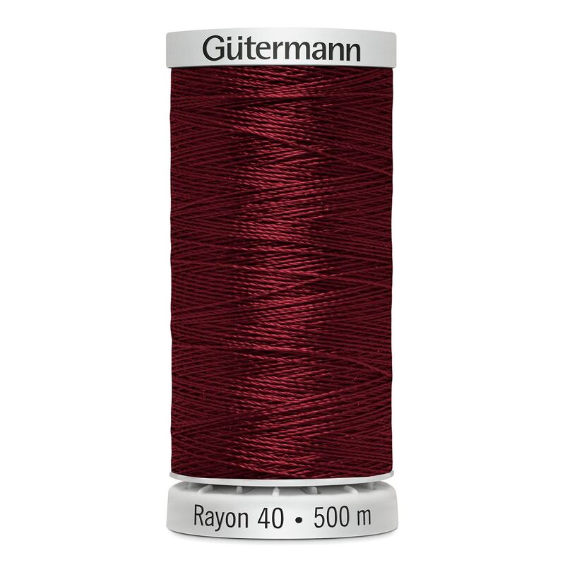 Gutermann Rayon 40 #1169 BAYBERRY RED (PORT), 500m Machine Embroidery Thread