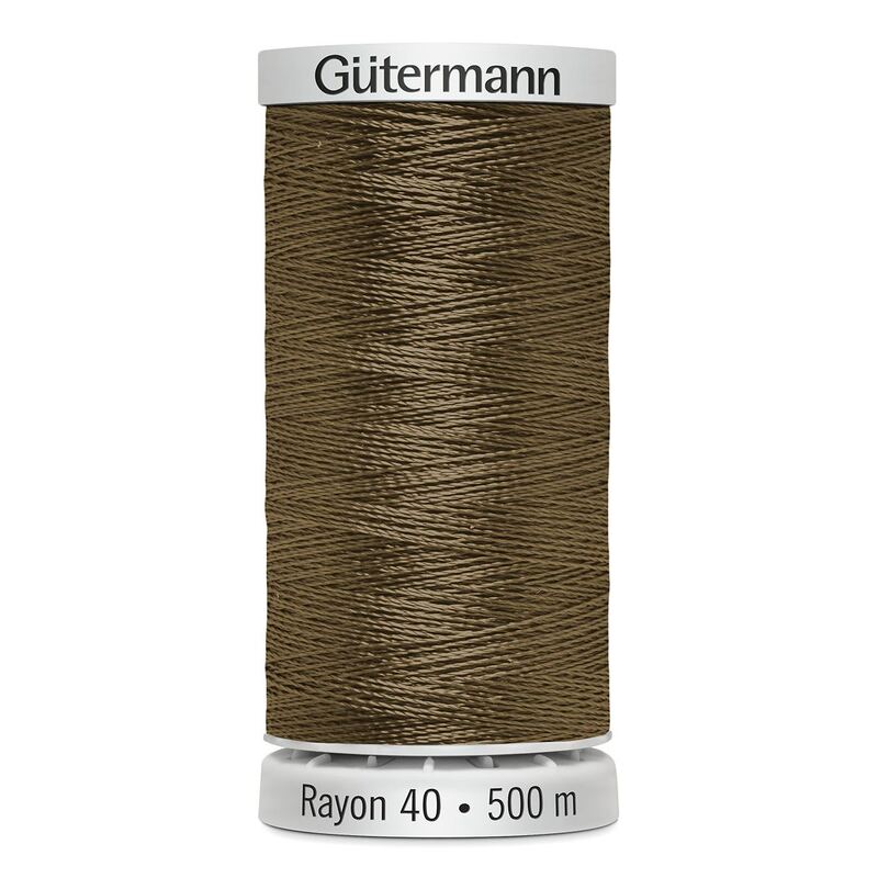 Gutermann Rayon 40 #1179 DARK TAUPE, 500m Machine Embroidery Thread